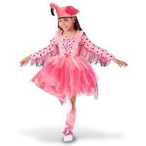 Pink Flamingo Girl's Halloween Costume